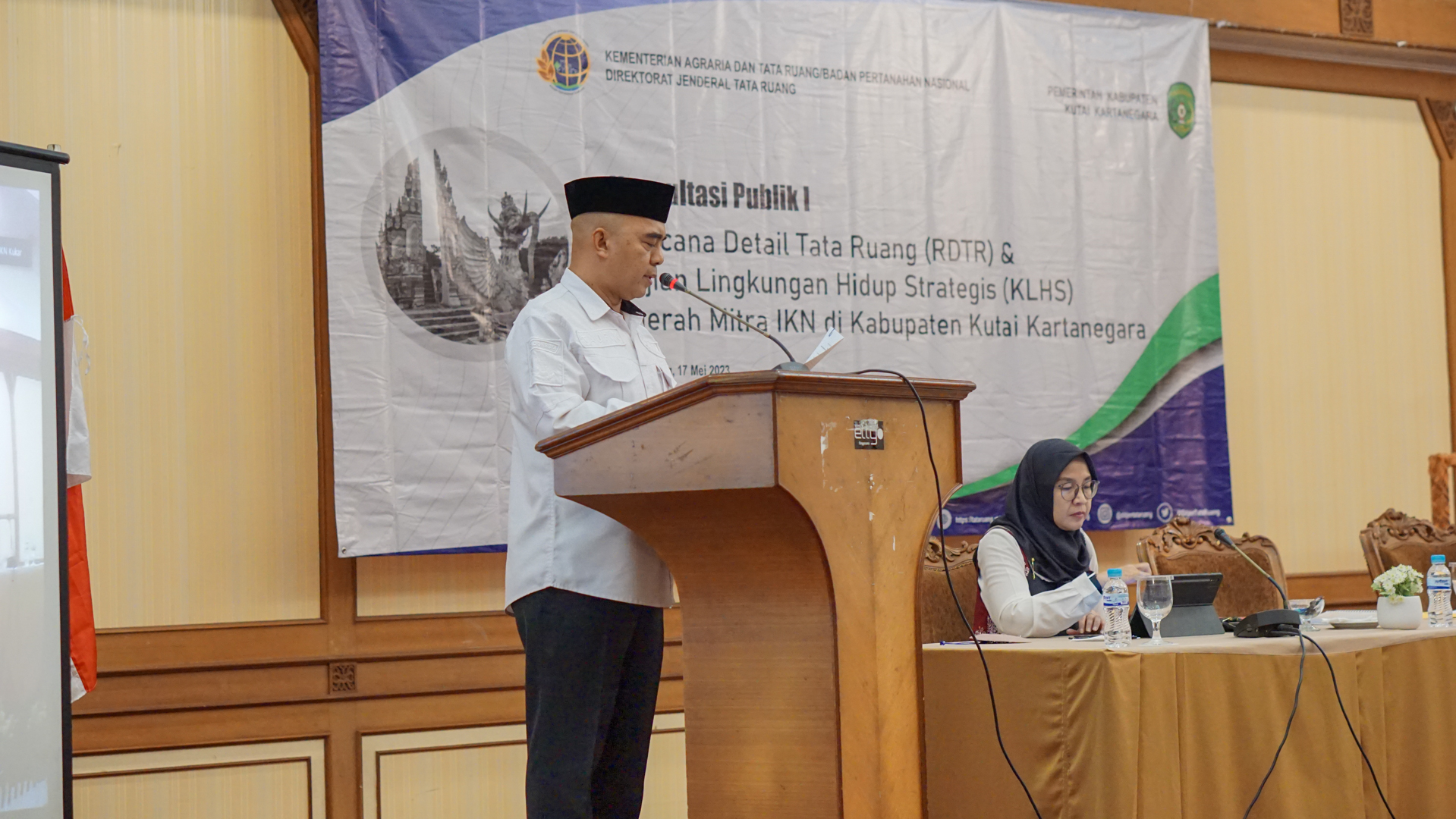 Konsultasi Publik I Tentang Rencana Detail Tata Ruang (RDTR) & Kajian Lingkungan Hidup Strategis (KLHS) Daerah Mitra IKN di Kabupaten Kutai Kartanegara.