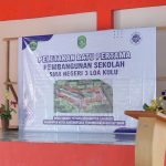 Peletakan Batu Pertama Pembangunan Ruang Kelas Baru (RKB) Sekolah Menengah Atas (SMA) Negeri 3 Loa Kulu
