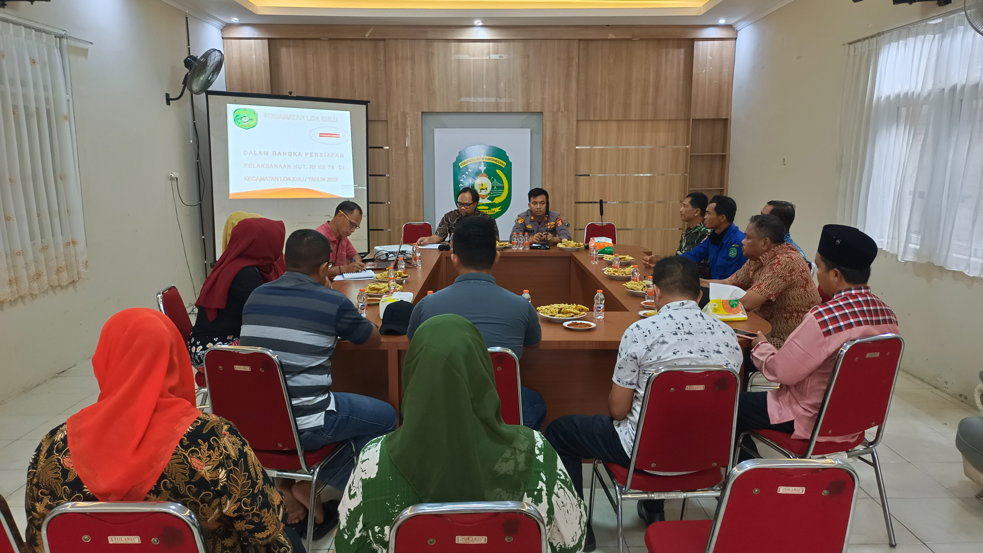 Rapat Koordinasi Dalam Rangka Pembentukan Panitia HUT RI Ke 78 Dan Seleksi Paskibraka Kecamatan Loa Kulu