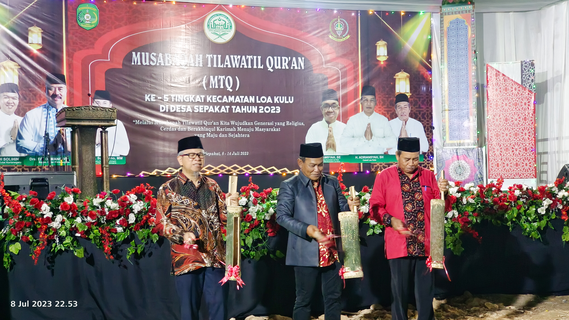Pembukaan Musabaqah Tilawatil Quran (MTQ) Ke – 5 Tingkat Kecamatan Loa Kulu