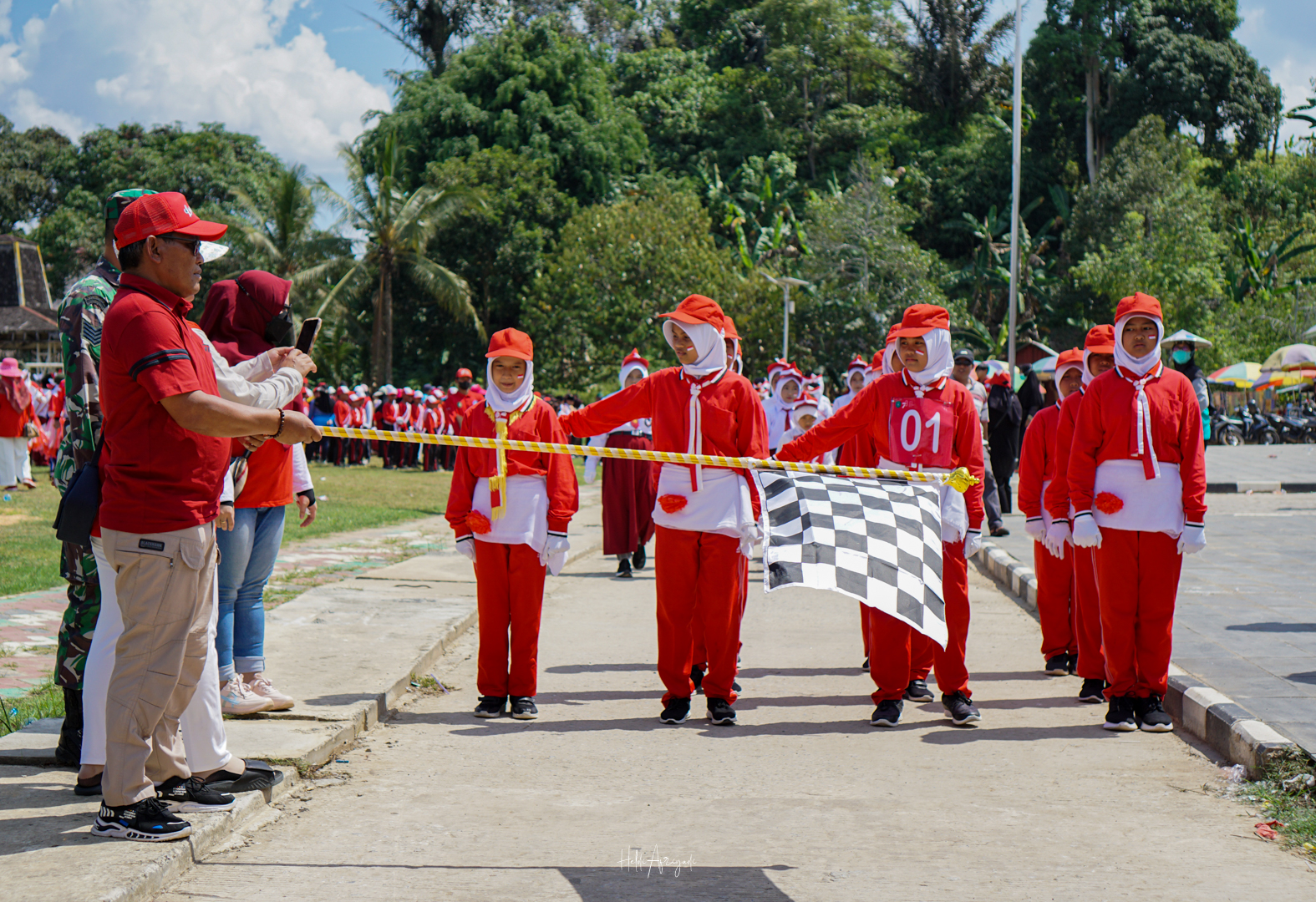 Lomba Gerak Jalan Dalam Rangka Memperingati HUT RI Ke -78 Di Kecamatan Loa Kulu