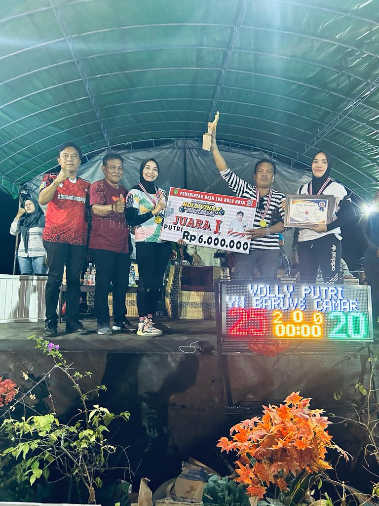 Penutupan Tournament Bola Voli Kades Loa Kulu Kota CUP I Tahun 2023
