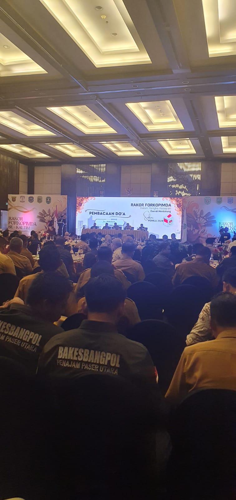 Rapat Koordinasi Forkopimda Se – Kalimantan Timur Dalam Rangka Pemantapan Kesiapan Daerah Mendukung Sukses Pemilu Tahun 2024