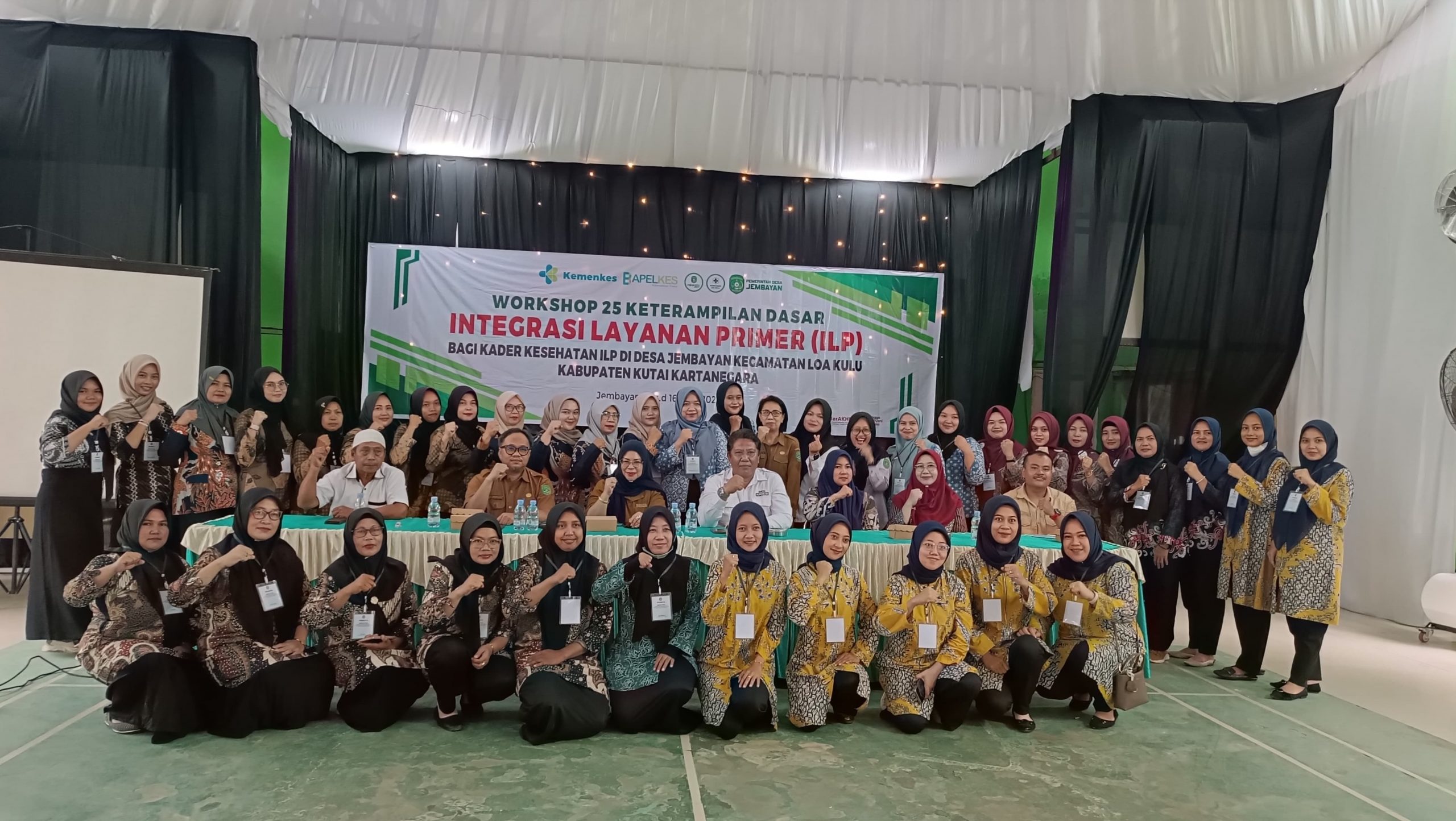 PLT SEKCAM LOA KULU HADIRI SEKALIGUS MEMBUKA WORKSHOP KETERAMPILAN DASAR ILP DI DESA JEMBAYAN KECAMATAN LOA KULU
