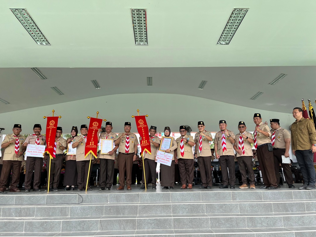 Camat Loa Kulu Hadiri Upacara Hari Pramuka ke-64, Kwartir Ranting Loa Kulu Raih Prestasi