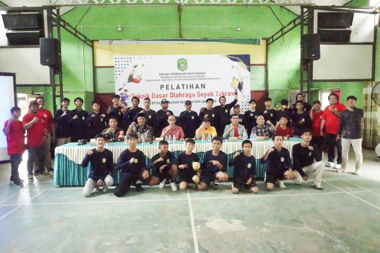 Pelatihan Teknik Dasar Sepak Takraw Digelar di Desa Jembayan, Dukung Pengembangan Bakat Pemuda