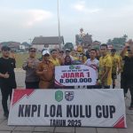 Turnamen KNPI Cup Kecamatan Loa Kulu Resmi Ditutup, Papi Dian FC Raih Gelar Juara