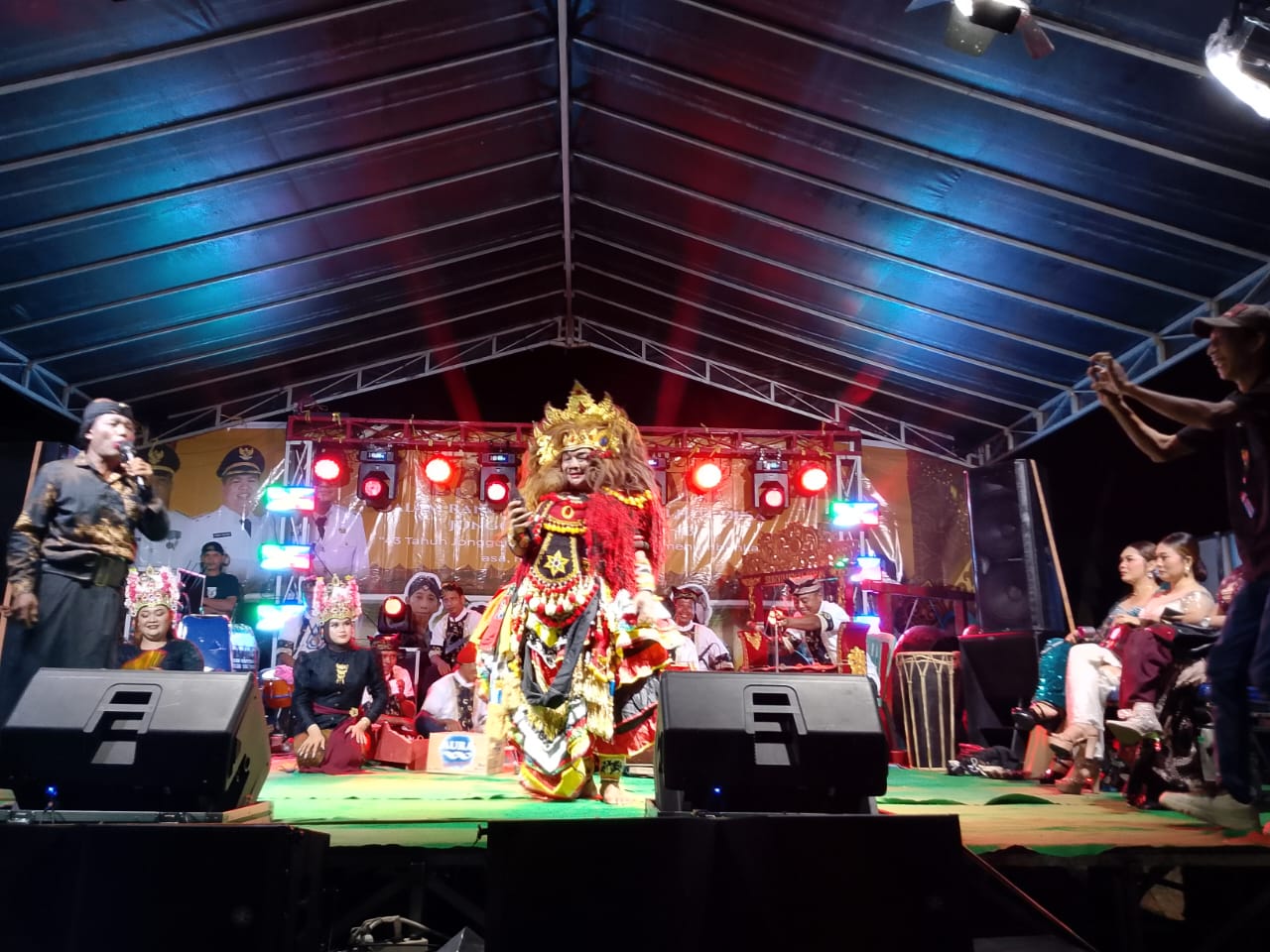 Kasi Pelayanan Umum Hadiri Perayaan HUT Desa Jonggon Jaya ke-43