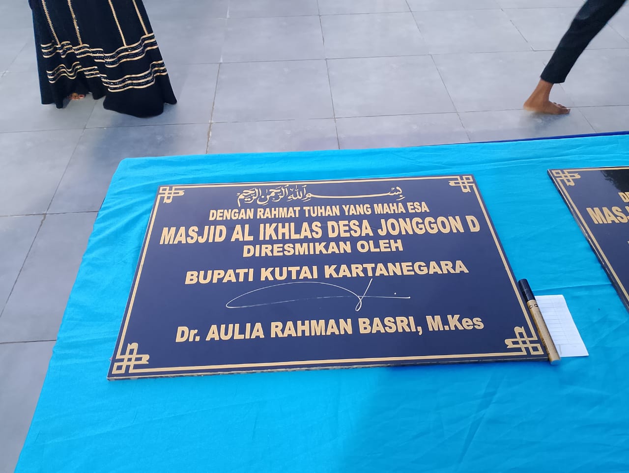 Camat Loa Kulu Dampingi Bupati Kukar dalam Safari Dakwah dan Peresmian Masjid Al-Ikhlas Jonggon Desa