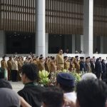 Camat Loa Kulu Hadiri Apel Gabungan Pemkab Kukar dan Peresmian Tangga Arung Square