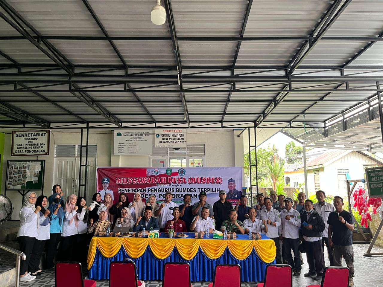 PLT. Kasi PMD Kecamatan Loa Kulu Hadiri Musdesus Desa Ponoragan