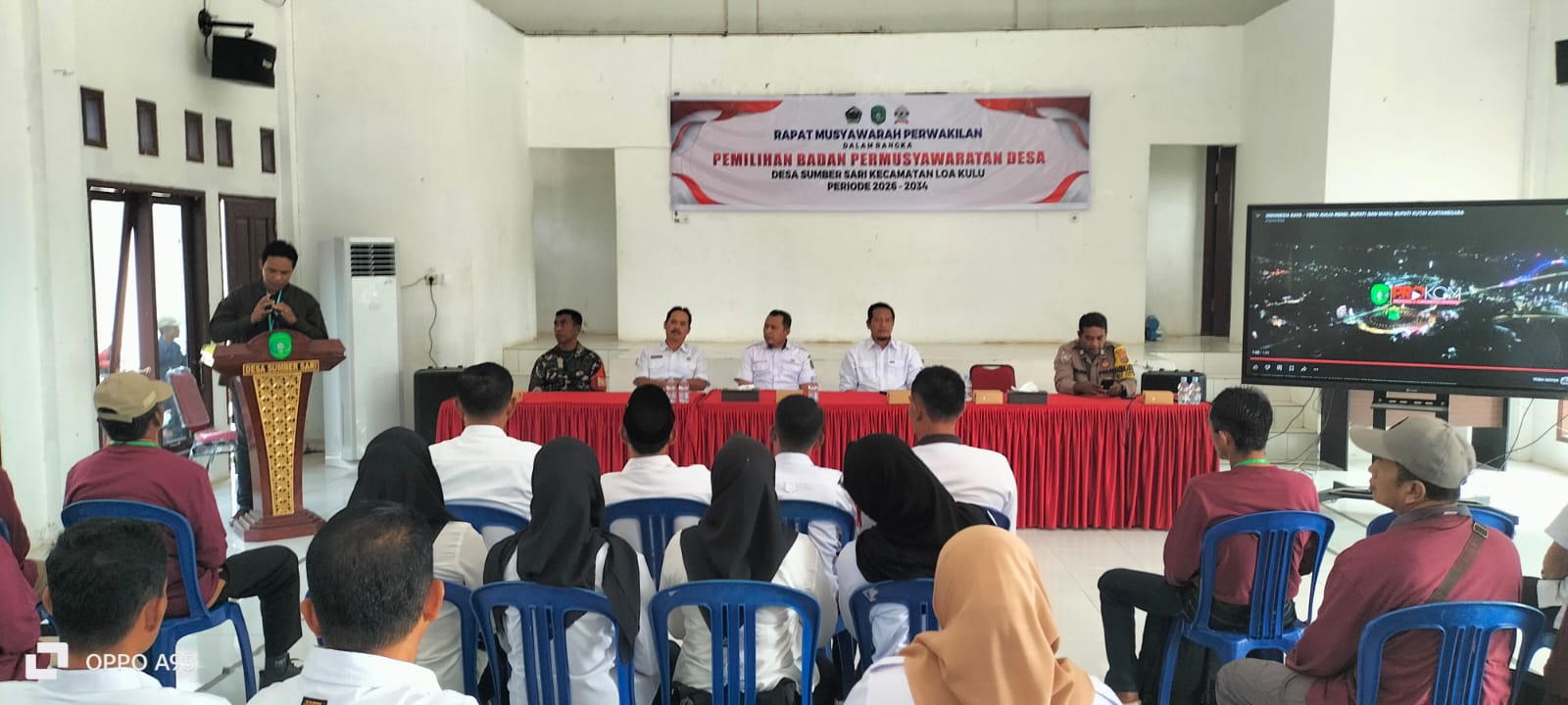 Kasi Pemerintahan Loa Kulu Hadiri Musyawarah Perwakilan Pemilihan Anggota BPD Desa Sumber Sari