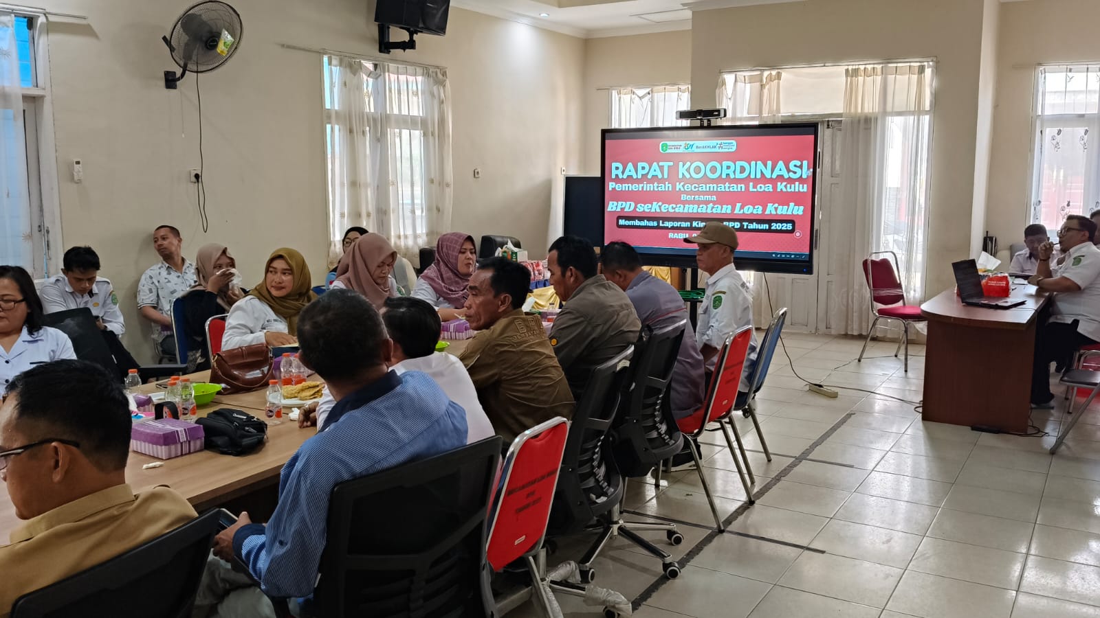 Kecamatan Loa Kulu dan BPD Se-Kecamatan Gelar Rapat Koordinasi Bahas Laporan Kinerja Tahun 2025