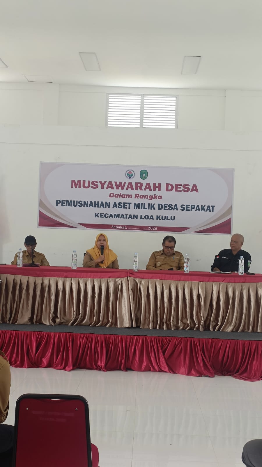 Kasubbag Umum dan Kepegawaian Hadiri Rapat Pemusnahan Aset Desa di Desa Sepakat