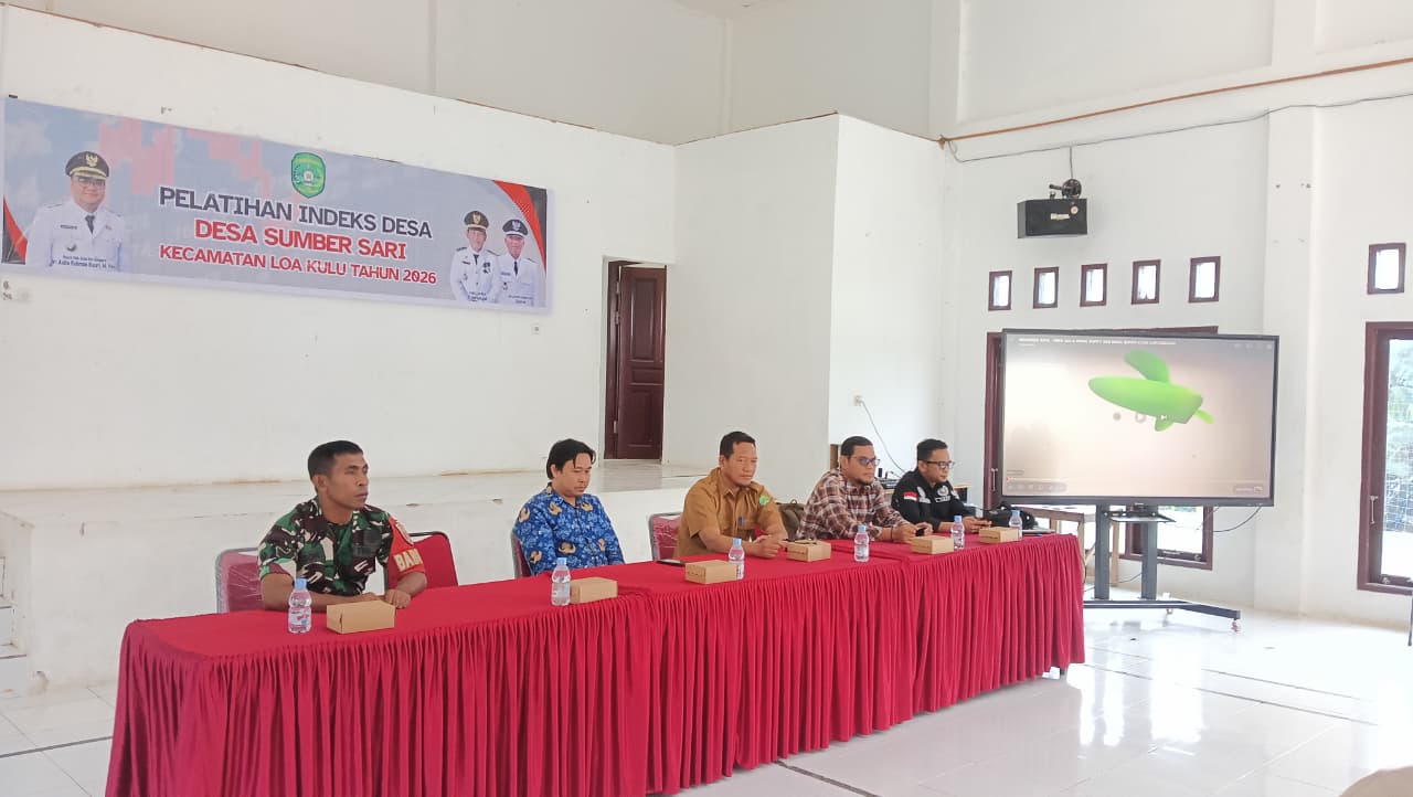 Kasi PMD Kecamatan Loa Kulu Hadiri Pelatihan Indeks Desa di Desa Sumber Sari