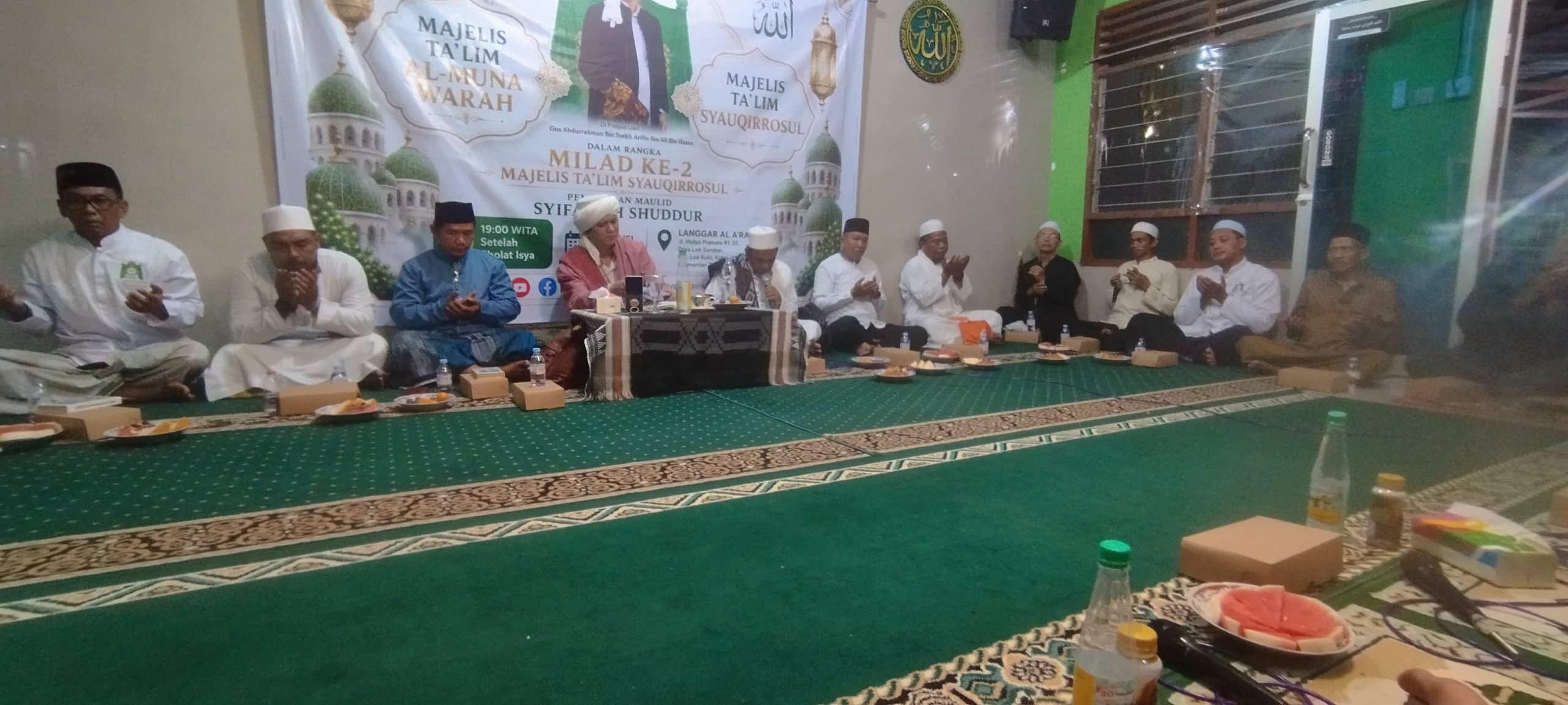 Kasi Kessos Hadiri Acara Majelis Ta’lim dan Milad ke-2 Majelis Sauqirrasul