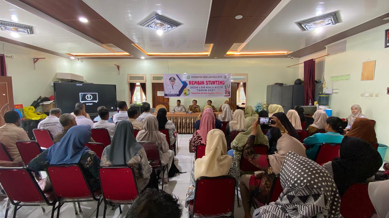 Kasi PMD Kecamatan Loa Kulu Hadiri Rembug Stunting Desa Loa Kulu Kota
