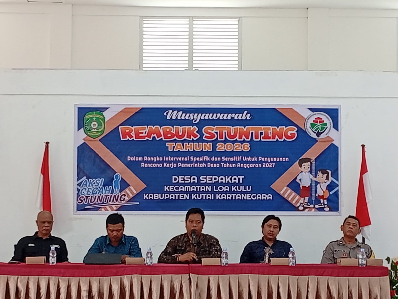 Kasi PMD Kecamatan Loa Kulu Hadiri Rembug Stunting Desa Sepakat, Perkuat Komitmen Cegah Stunting Sejak Dini