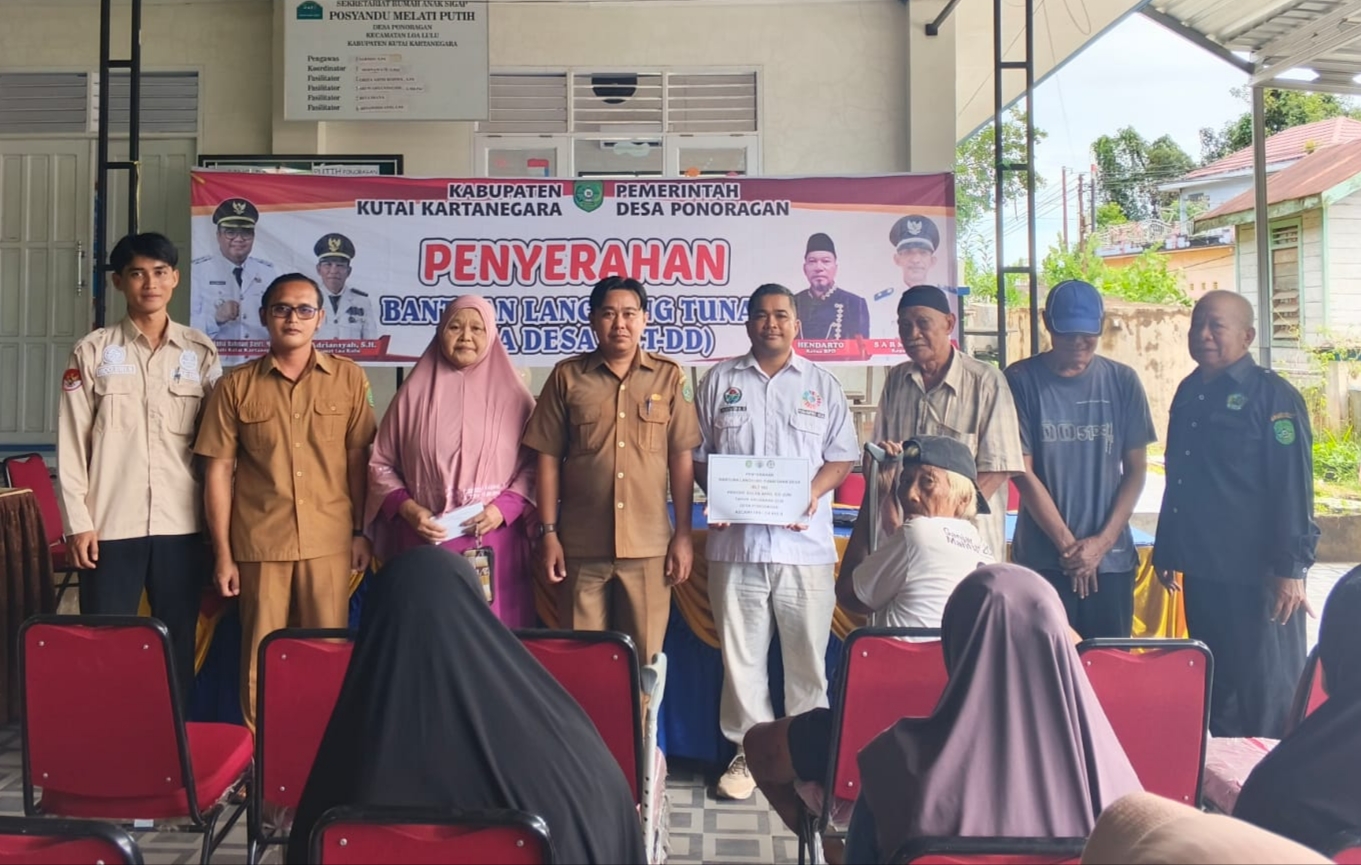 Kasi PMD Kecamatan Loa Kulu Hadiri Penyaluran BLT Dana Desa di Desa Ponoragan, Wujud Kepedulian untuk Masyarakat