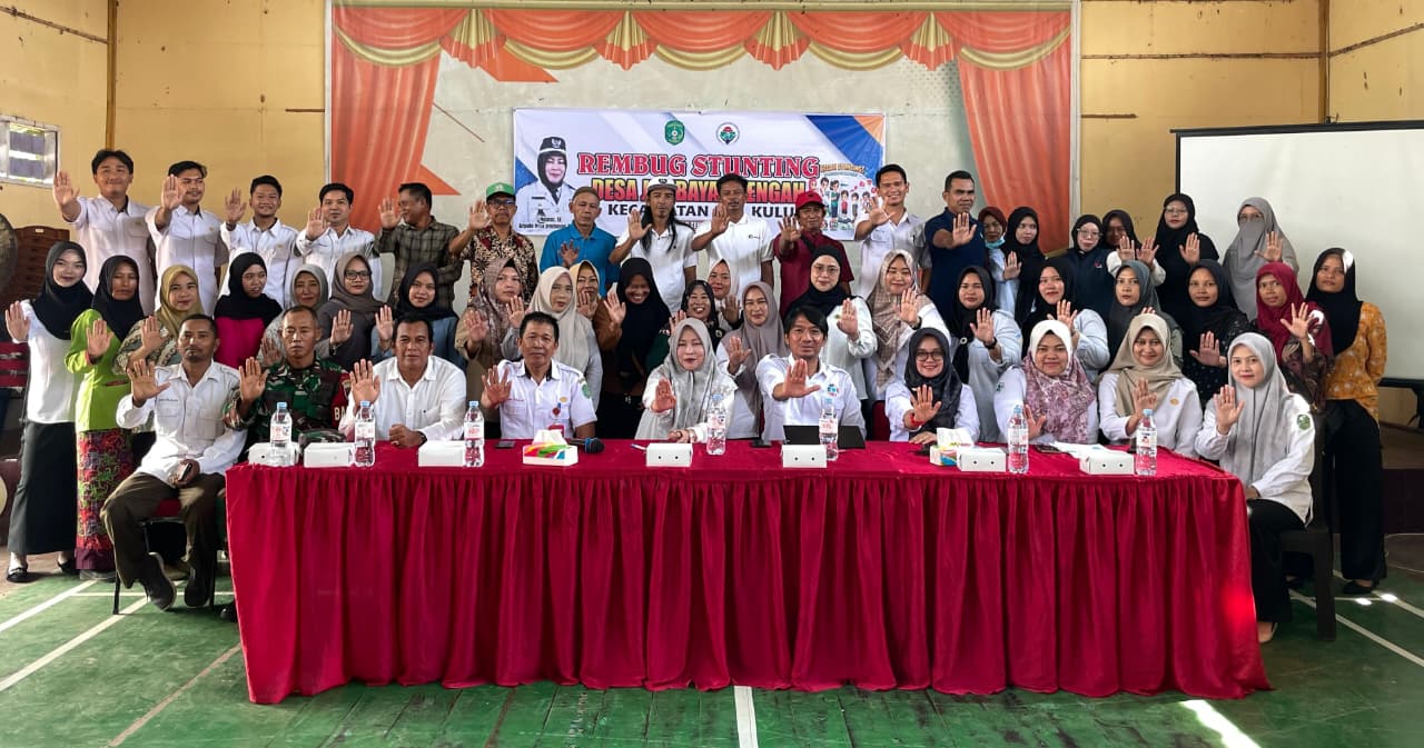 Kasi Kessos Kecamatan Loa Kulu Hadiri Rembug Stunting Desa Jembayan Tengah, Perkuat Komitmen Cegah Stunting