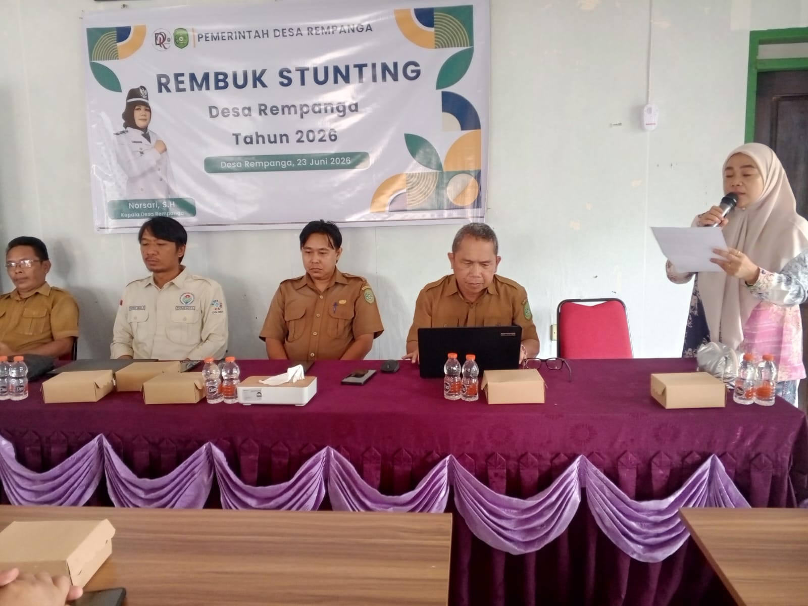 Kasi PMD Kecamatan Loa Kulu Hadiri Rembug Stunting Desa Rempanga, Perkuat Komitmen Cegah Stunting Sejak Dini