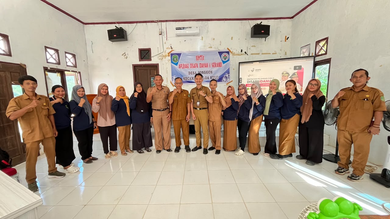 Bimtek DISAPA Idaman dan SKM Digelar di Desa Jonggon