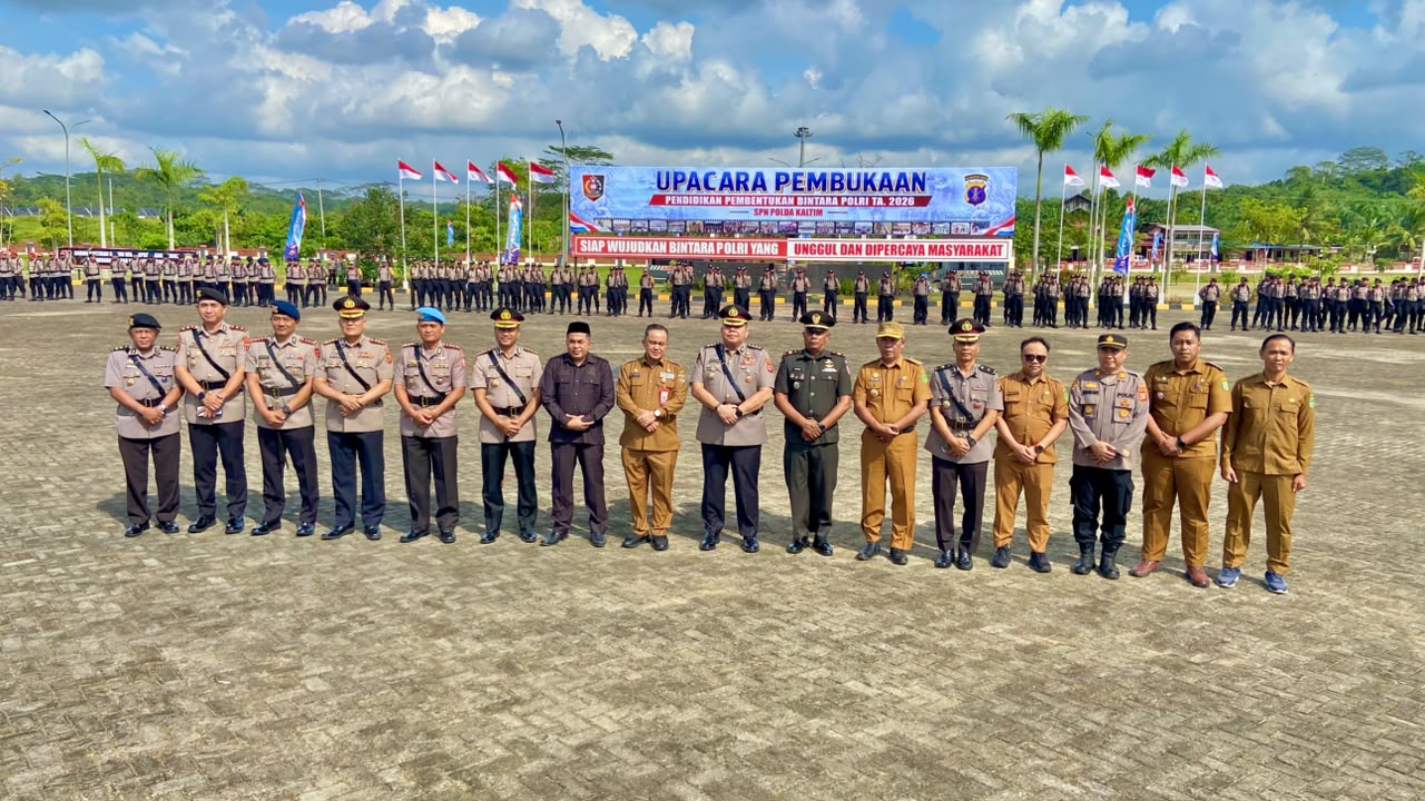 Sekcam Loa Kulu Hadiri Pembukaan Pendidikan Bintara Polri Tahun 2026 di SPN Polda Kaltim