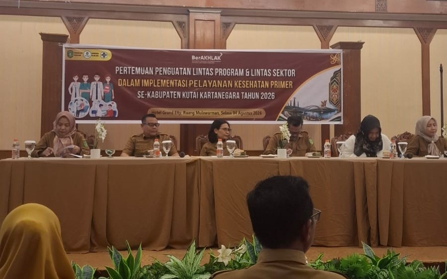Kasi Kessos Kecamatan Loa Kulu Hadiri Kegiatan Implementasi Penguatan Lintas Program dan Lintas Sektor dalam Pelayanan Kesehatan Primer