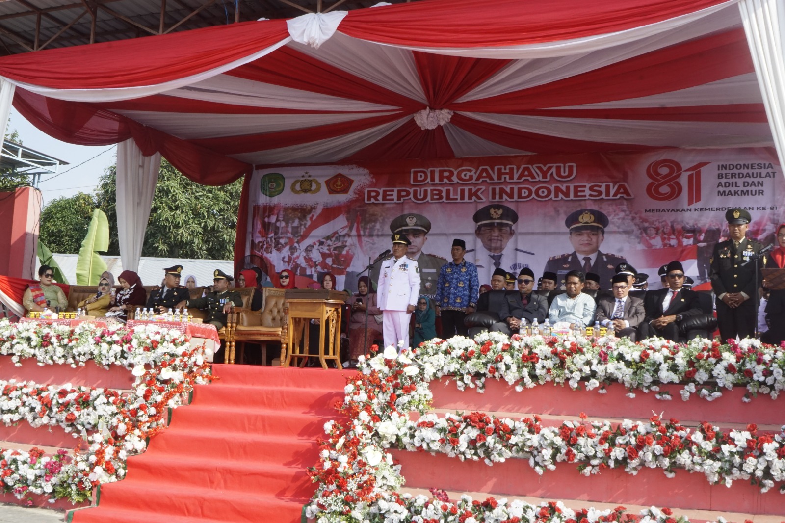 Khidmat dan Penuh Semangat, Pemerintah Kecamatan Loa Kulu Laksanakan Upacara HUT ke-81 Kemerdekaan RI