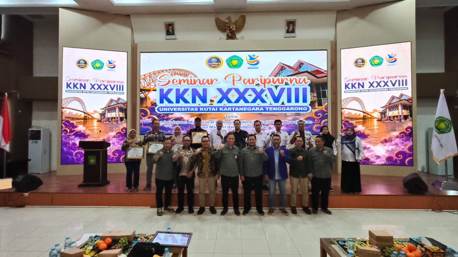 Sekcam Loa Kulu Hadiri Seminar Paripurna dan Penutupan KKN Angkatan XXXVII TA 2025–2026